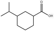 Cyclohexanecarboxylic acid, 3-(1-methylethyl)- Structure