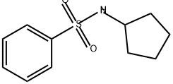 Benzenesulfonamide, N-cyclopentyl- Structure