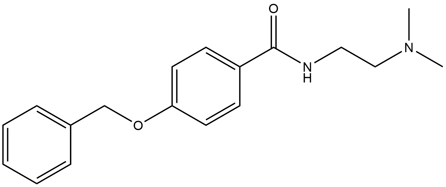 N-[2-(Dimethylamino)ethyl]-4-(phenylmethoxy)benzamide Structure