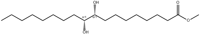 Octadecanoic acid, 9,10-dihydroxy-, methyl ester, (9R,10R)-rel- Structure