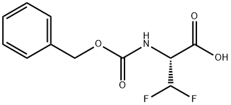 L-Alanine, 3,3-difluoro-N-[(phenylmethoxy)carbonyl]- Structure