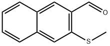 2-Naphthalenecarboxaldehyde, 3-(methylthio)- Structure