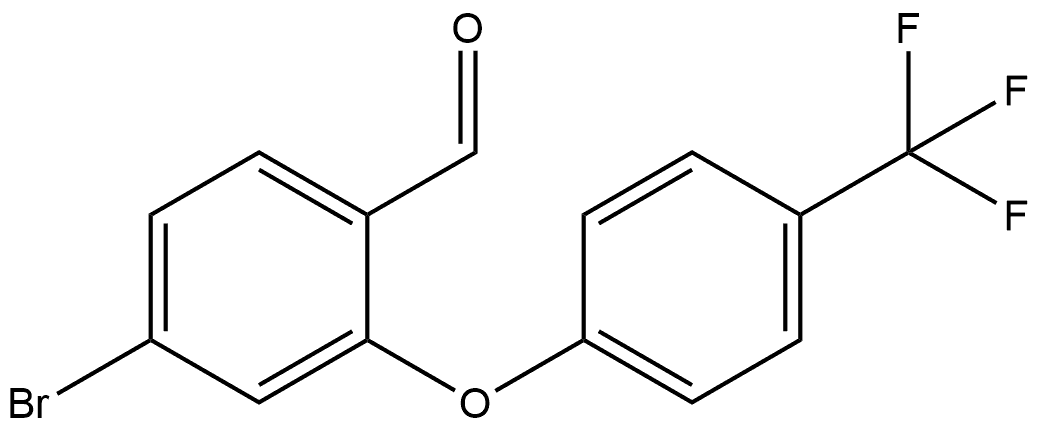 4-Bromo-2-[4-(trifluoromethyl)phenoxy]benzaldehyde Structure