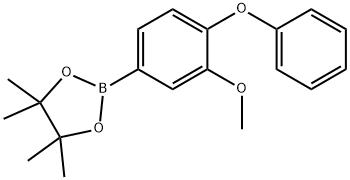 1,3,2-Dioxaborolane, 2-(3-methoxy-4-phenoxyphenyl)-4,4,5,5-tetramethyl- Structure