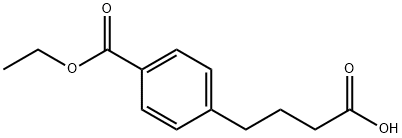 Benzenebutanoic acid, 4-(ethoxycarbonyl)- Structure