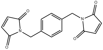 1H-Pyrrole-2,5-dione, 1,1'-[1,4-phenylenebis(methylene)]bis- 구조식 이미지