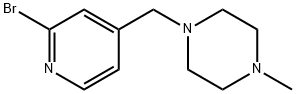 Piperazine, 1-[(2-bromo-4-pyridinyl)methyl]-4-methyl- Structure