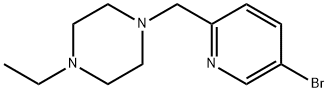 Piperazine, 1-[(5-bromo-2-pyridinyl)methyl]-4-ethyl- Structure