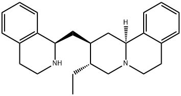 2H-Benzo[a]quinolizine, 3-ethyl-1,3,4,6,7,11b-hexahydro-2-[[(1R)-1,2,3,4-tetrahydro-1-isoquinolinyl]methyl]-, (2S,3R,11bS)- Structure