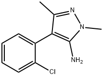 1H-Pyrazol-5-amine, 4-(2-chlorophenyl)-1,3-dimethyl- Structure