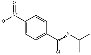 Benzenecarboximidoyl chloride, N-(1-methylethyl)-4-nitro- Structure