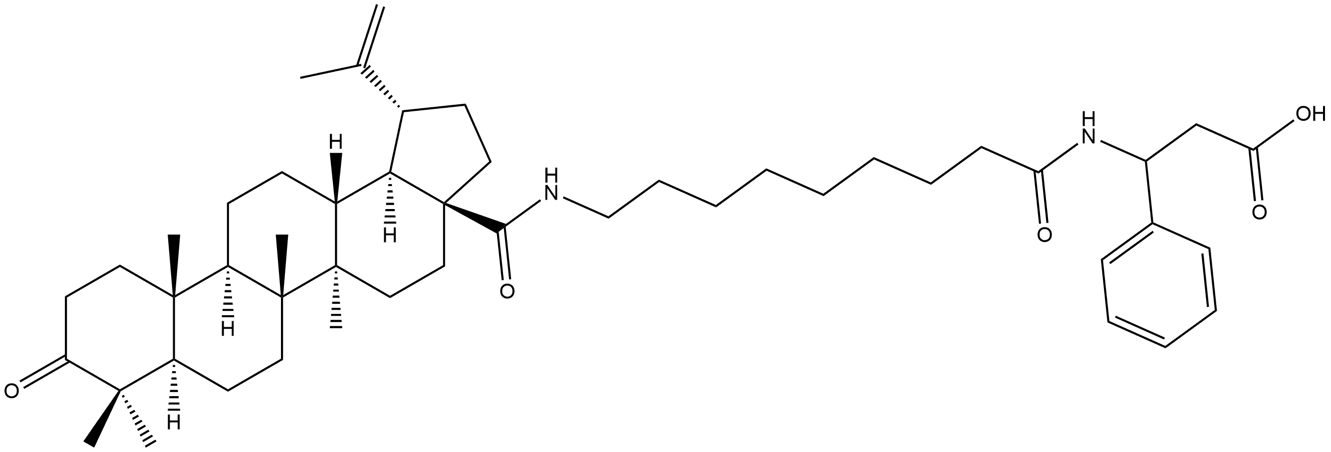 Betulonic acid dipeptide Structure