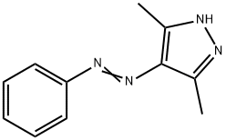 1H-Pyrazole, 3,5-dimethyl-4-(2-phenyldiazenyl)- 구조식 이미지