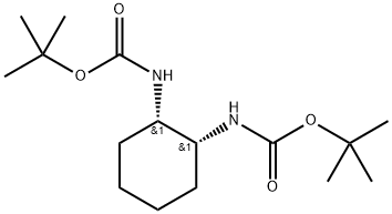 Carbamic acid, (1R,2S)-1,2-cyclohexanediylbis-, bis(1,1-dimethylethyl) ester, rel- (9CI) Structure