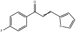 1-(4-Fluorophenyl)-3-(2-thienyl)-2-propen-1-one/alpha-(2-Thienylidene)-4-fluoroacetophenone 구조식 이미지