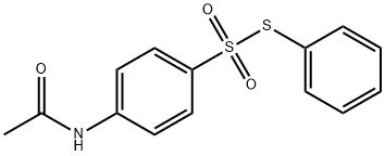 Benzenesulfonothioic acid, 4-(acetylamino)-, S-phenyl ester 구조식 이미지