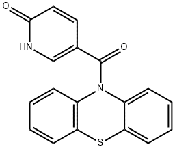 5-(10H-Phenothiazin-10-ylcarbonyl)-2(1H)-pyridinone 구조식 이미지