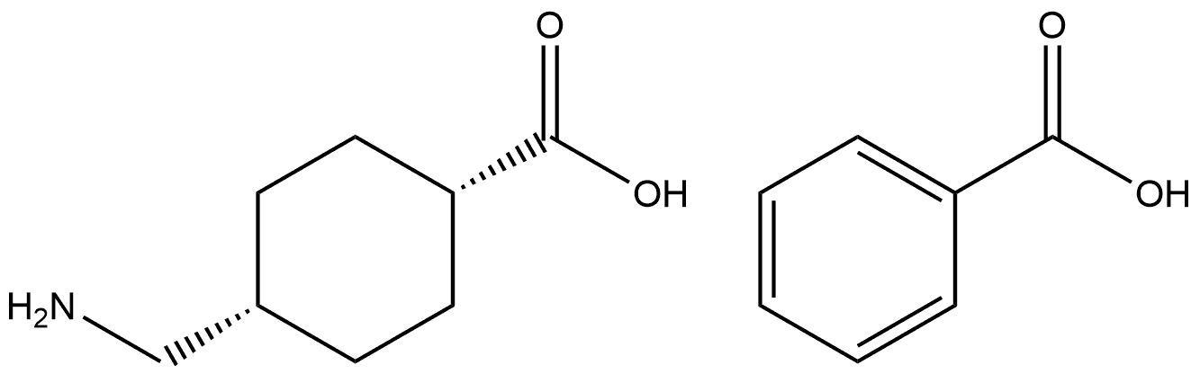 cis-4-(aminomethyl)-Cyclohexanecarboxylic acid benzoate Structure