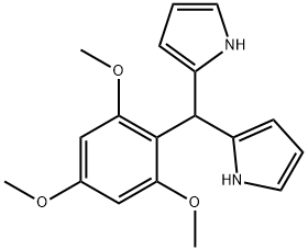 1H-Pyrrole, 2,2'-[(2,4,6-trimethoxyphenyl)methylene]bis- 구조식 이미지