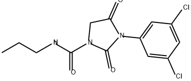 1-Imidazolidinecarboxamide, 3-(3,5-dichlorophenyl)-2,4-dioxo-N-propyl- 구조식 이미지