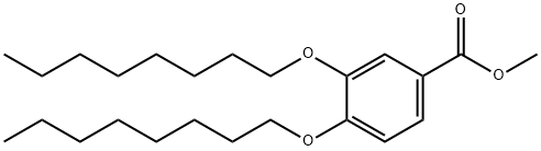 Benzoic acid, 3,4-bis(octyloxy)-, methyl ester 구조식 이미지