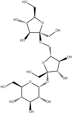 O-beta-D-fructofuranosyl-(1->6)-beta-D-fructofuranosyl-alpha-D-glucopyranoside 구조식 이미지