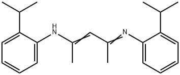 Benzenamine, 2-(1-methylethyl)-N-[1-methyl-3-[[2-(1-methylethyl)phenyl]amino]-2-buten-1-ylidene]- Structure