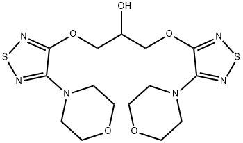 2-Propanol, 1,3-bis[[4-(4-morpholinyl)-1,2,5-thiadiazol-3-yl]oxy]- Structure