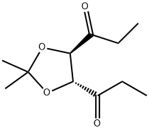 1,1'-((4R,5R)-2,2-dimethyl-1,3-dioxolane-4,5-diyl)bis(propan-1-one) Structure
