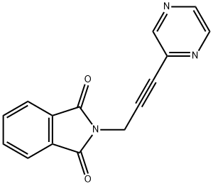 N-[3-(2-Pyrazinyl)-2-propynyl]phthalimide Structure