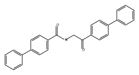 [1,1'-Biphenyl]-4-carboxamide, N-(2-[1,1'-biphenyl]-4-yl-2-oxoethyl)- Structure