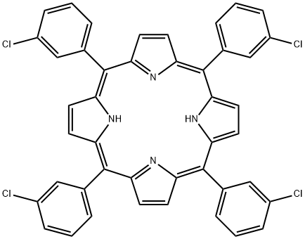 21H,23H-Porphine, 5,10,15,20-tetrakis(3-chlorophenyl)- Structure