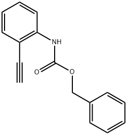 Carbamic acid, N-(2-ethynylphenyl)-, phenylmethyl ester 구조식 이미지