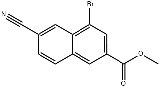 methyl 4-bromo-6-cyano-2-naphthoate Structure