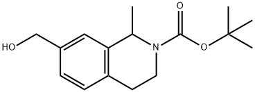 1,1-Dimethylethyl 3,4-dihydro-7-(hydroxymethyl)-1-methyl-2(1H)-isoquinolinecarboxylate Structure