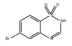 2H-1,2,4-Benzothiadiazine, 6-bromo-, 1,1-dioxide Structure