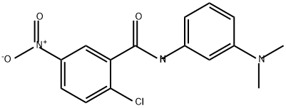 Benzamide, 2-chloro-N-[3-(dimethylamino)phenyl]-5-nitro- Structure