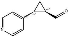 Cyclopropanecarboxaldehyde, 2-(4-pyridinyl)-, (1R,2R)-rel- (9CI) Structure