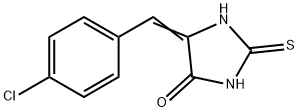 4-Imidazolidinone, 5-[(4-chlorophenyl)methylene]-2-thioxo- Structure