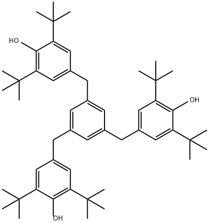 Phenol, 4,4',4''-[1,3,5-benzenetriyltris(methylene)]tris[2,6-bis(1,1-dimethylethyl)- Structure