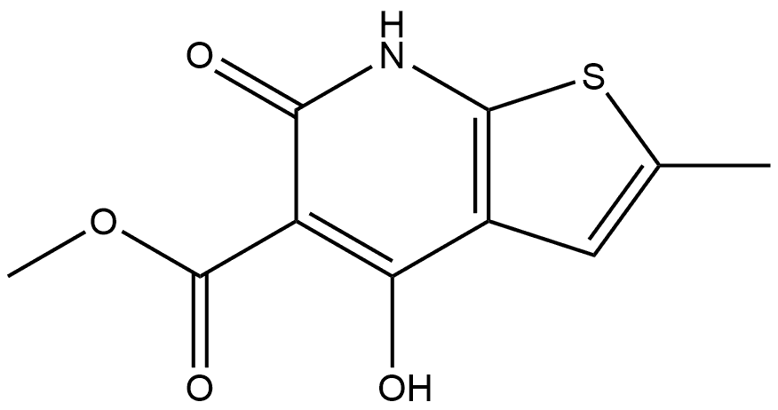 Methyl 6,7-dihydro-4-hydroxy-2-methyl-6-oxothieno[2,3-b]pyridine-5-carboxylate Structure