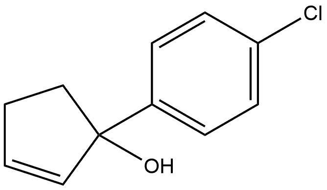 1-(4-Chlorophenyl)-2-cyclopenten-1-ol Structure