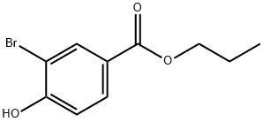 Benzoic acid, 3-bromo-4-hydroxy-, propyl ester Structure