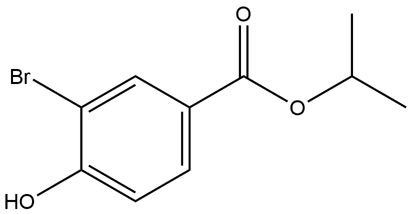 1-Methylethyl 3-bromo-4-hydroxybenzoate Structure