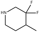 Piperidine, 3,3-difluoro-4-methyl- Structure