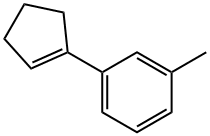 Benzene, 1-(1-cyclopenten-1-yl)-3-methyl- Structure