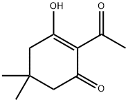 2-Cyclohexen-1-one, 2-acetyl-3-hydroxy-5,5-dimethyl- 구조식 이미지