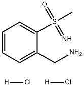 Benzenemethanamine, 2-(S-methylsulfonimidoyl)-, dihydrochloride 구조식 이미지