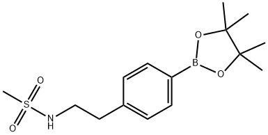 Methanesulfonamide, N-[2-[4-(4,4,5,5-tetramethyl-1,3,2-dioxaborolan-2-yl)phenyl]ethyl]- Structure