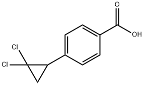 Benzoic acid, 4-(2,2-dichlorocyclopropyl)- Structure